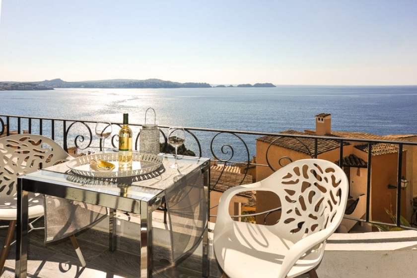Offener Meerblick von der Terrasse 