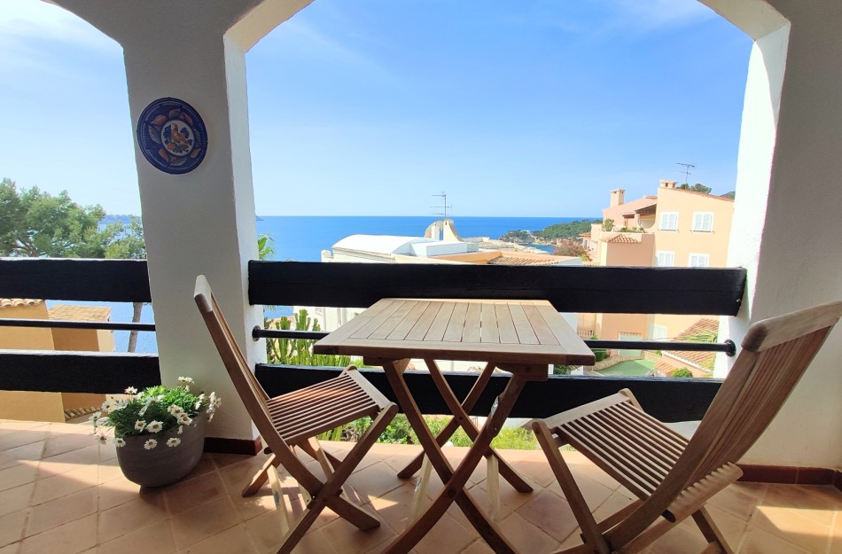 Die Terrasse der Ferienwohnung