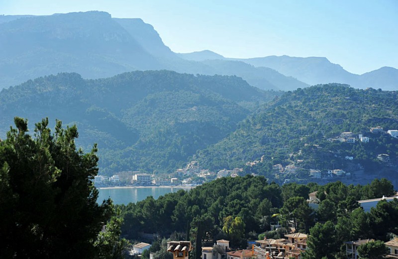 Blick von der Terrasse der Wohnung